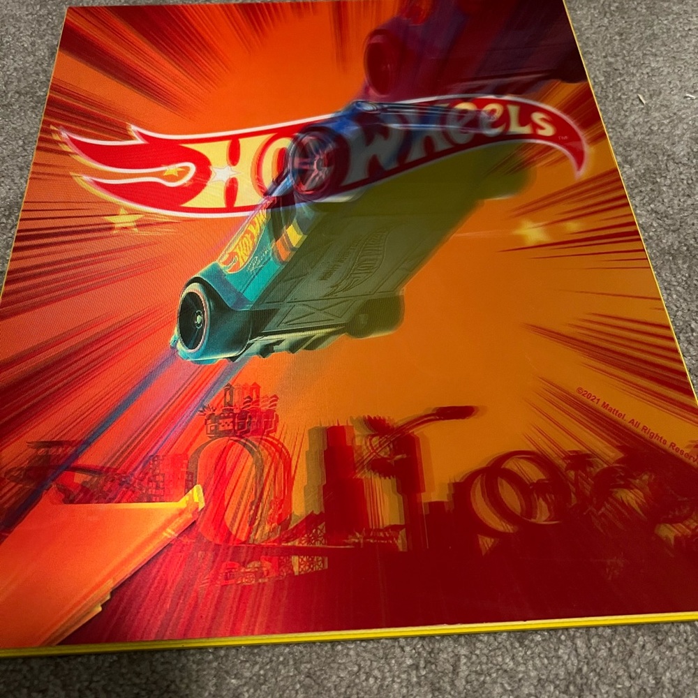 Hot wheels wall art